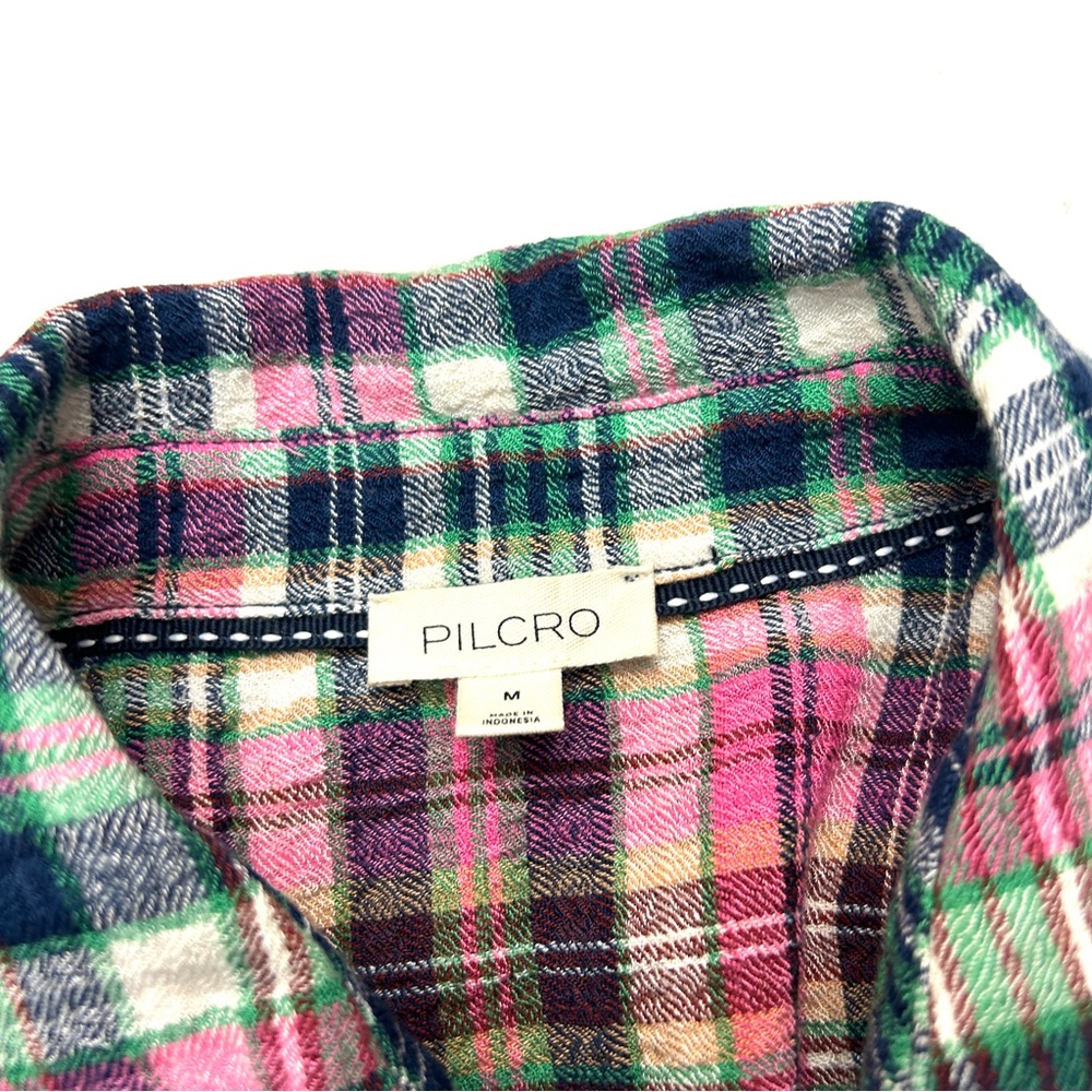 Anthropologie Multicolor Plaid Button Down Shirt - Picture 5 of 8
